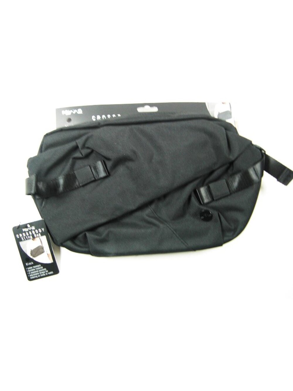Crossbody Men's Water-Resistant Sling Shoulder Bag Black New